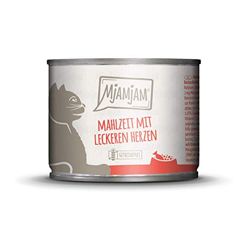 MjAMjAM - Premium Nassfutter für Katzen - lecker Box, 12er Pack (12 x 200 g), getreidefrei mit extra viel Fleisch