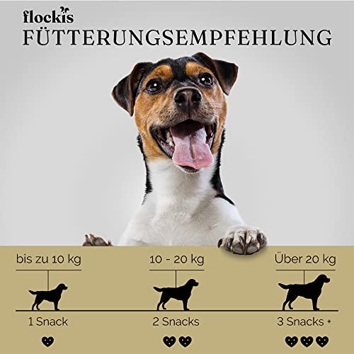 flockis - 90 IMMUNSYSTEM Snacks - Vitamine für Hunde - Vitamin B Komplex Hund - Immunsystem stärken Hund - statt Bierhefe Hund, Knochenmehl für Hunde, Seealgenmehl Hund & Fischöl für Hunde.