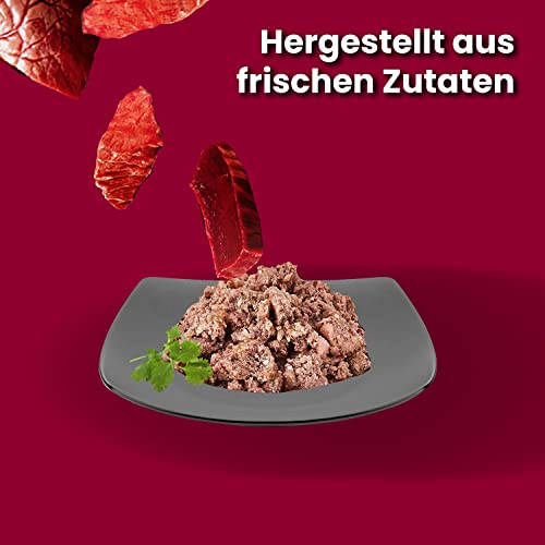 Animonda Carny Adult Katzenfutter, Nassfutter für ausgewachsene Katzen, Herzhafte Variation , 12 x 400 g