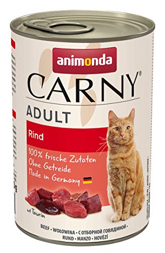 Animonda Carny Adult Katzenfutter, Nassfutter für ausgewachsene Katzen, Herzhafte Variation , 12 x 400 g