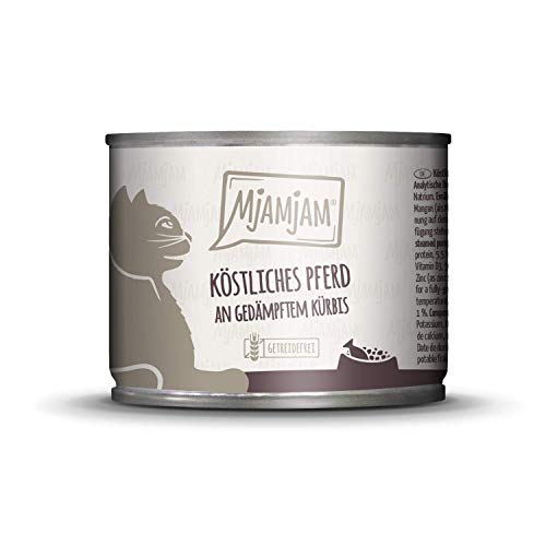 MjAMjAM - Premium Nassfutter für Katzen - lecker Box, 12er Pack (12 x 200 g), getreidefrei mit extra viel Fleisch