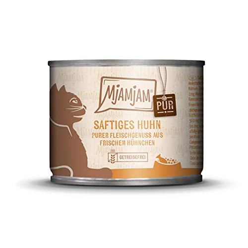 MjAMjAM - Premium Nassfutter für Katzen - lecker Box, 12er Pack (12 x 200 g), getreidefrei mit extra viel Fleisch