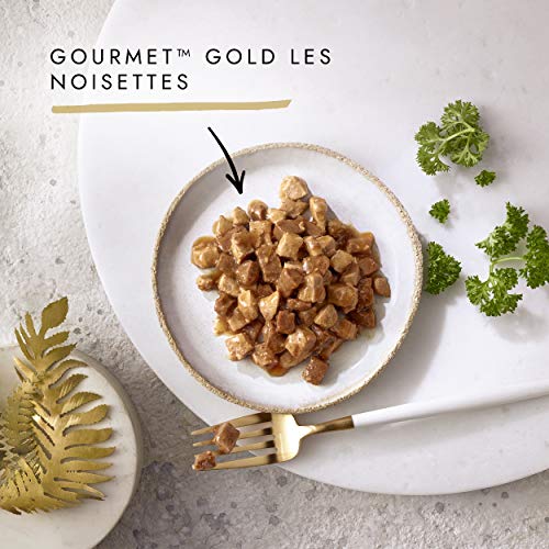 Nestlé PURINA Gourmet Gold Zarte Häppchen in Sauce Katzenfutter nass, Sorten-Mix, 96er Pack (96 x 85g)