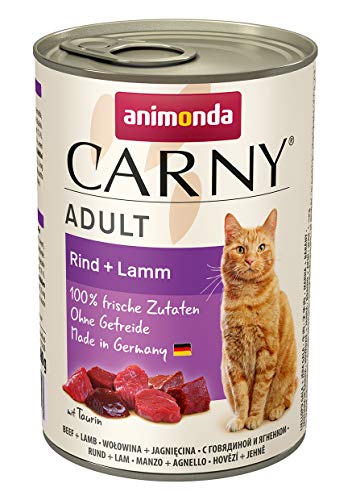 Animonda Carny Adult Katzenfutter, Nassfutter für ausgewachsene Katzen, Herzhafte Variation , 12 x 400 g