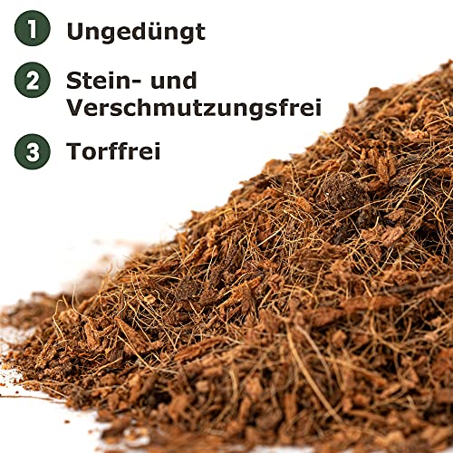 Humusziegel - Terrariensubstrat - natürliches Substrat - lose Kokoserde trocken - 20 L Sack - Bodensubstrat - Terrarium Erde für Reptilien