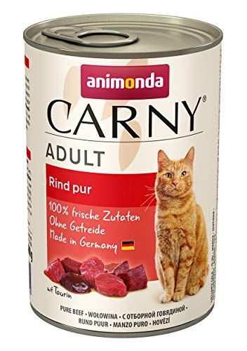 Animonda Carny Adult Katzenfutter, Nassfutter für ausgewachsene Katzen, Herzhafte Variation , 12 x 400 g